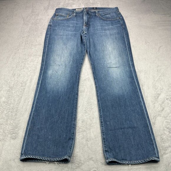Adriano Goldschmied Jeans The Protege Mens 38x31 Blue Straight Leg Stretch Loose - Picture 1 of 16